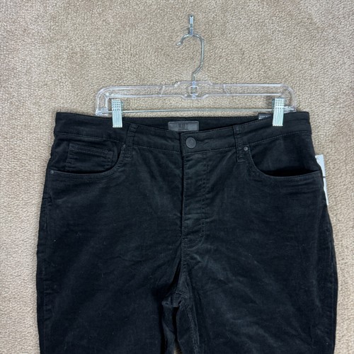 Kut From The Kloth Rachael Mom Jeans 12P Black Fab AB Corduroy High Rise Pants - Picture 3 of 13