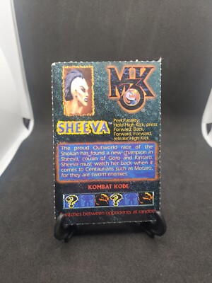 1995 MIDWAY MORTAL KOMBAT 3 MK3 SNES Super Nintendo SHEEVA Promo
