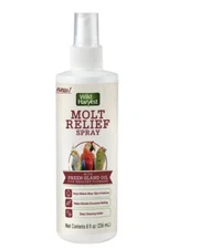 Wild Harvest Molt Relief Spray with Preen Gland Oil for Birds, 8 Fl. Oz.