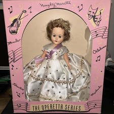 Vintage 1950s Hard Plastic Naughty Marietta 12  Tall Doll With Original Box