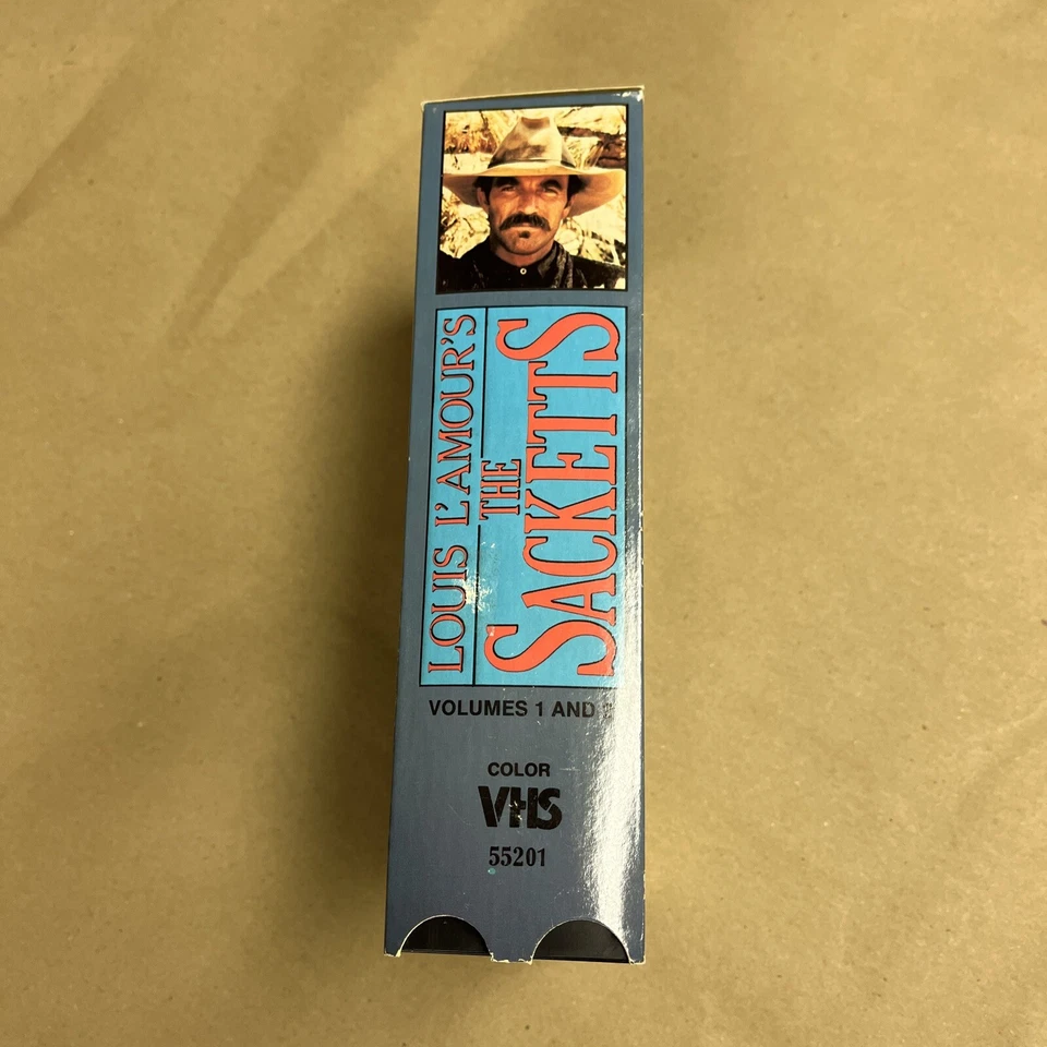 Louis L’Amour’s The Sacketts VHS, Tom Selleck , Glenn Ford, Sam Elliott Foto 2 de 4