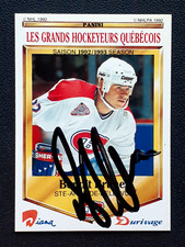 BENOIT BRUNET AUTHENTIC AUTOGRAPH 1992-93 DURIVAGE PANINI 92-93 NO 19      29083