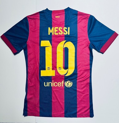 Nike FC Barcelona Messi #10 2014-15 Home Dri-Fit Soccer Jersey