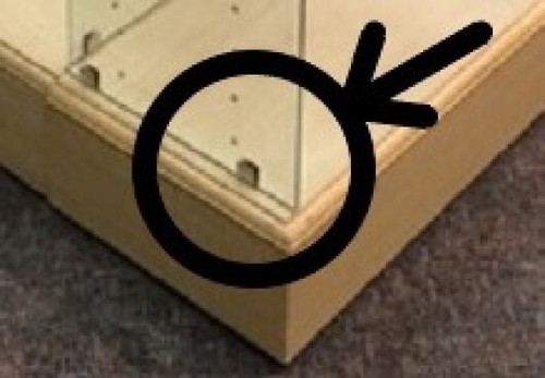 GLASS FIXTURE BOTTOM SUPPORT BRACKET FOR 3/6" & 1/4" THICK GLASS. PACK OF 10 - Picture 2 of 6
