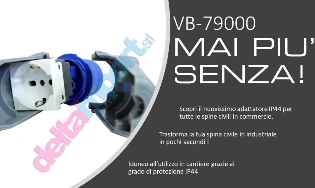 Adattatore Industriale a Presa Civile 16A 230V norme CE IP44