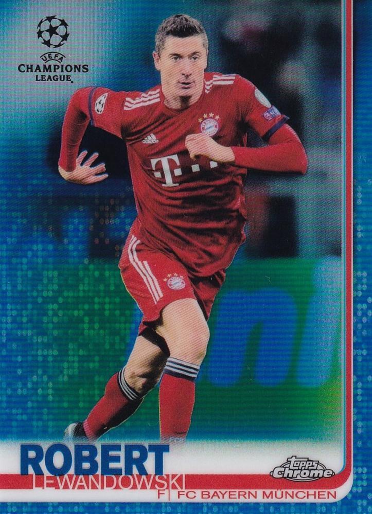2018-19 TOPPS CHROME UEFA FC Bayern Munchen Robert Lewandowski Blue /150