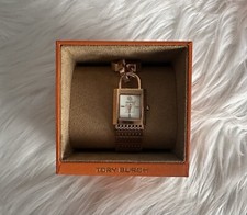 TORY BURCH Surrey Ivory Dial Rose Gold-tone Watch TBW7102 $350; 100% Authentic