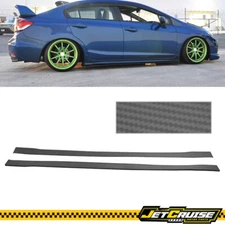 78" x 3" Universal Style Side Skirt Extensions Flat Bottom Line Lip E36 E46