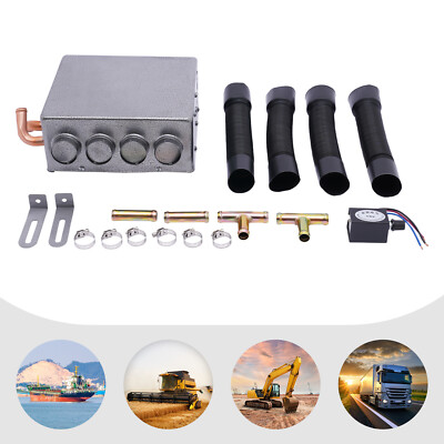 #ad #ad 12 VOLT Universal Underdash Heater Heat w Speed Switch for Car or Truck 4 port $48.99