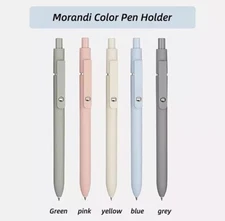 UIXJODO Gel Pens, 5 Pcs 0.5Mm Black Ink Pens Fine Point Smooth Writing Pens, Hig