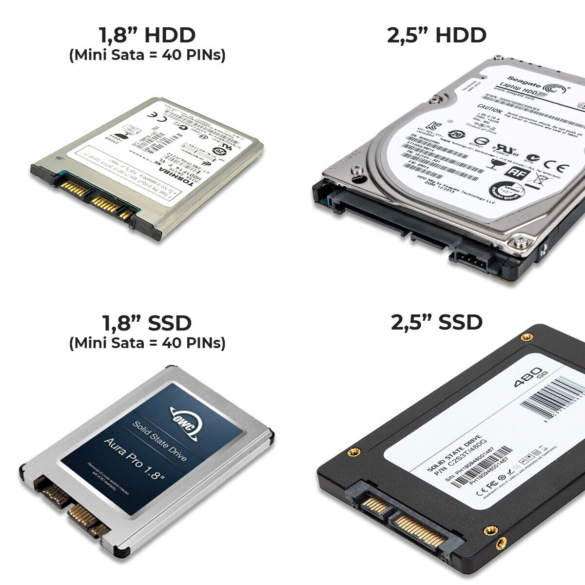 SDD 80GB 120GB 240GB 480GB 960GB 1TB 1,8 SDD 80GB 120GB 240GB 480GB 960GB 1TB 1,8