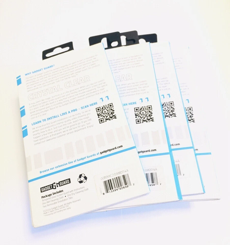 Protector de 4 gadgets: protector de pantalla de vidrio de hielo negro templado / Motorola Moto Z2 Play Foto 2 de 2