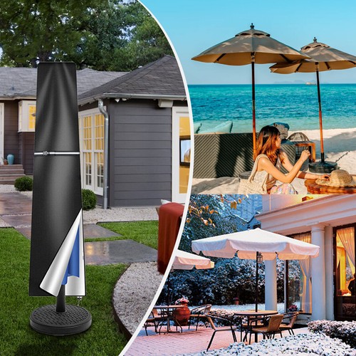 190cm Height Parasol Banana Umbrella Cover Waterproof For Outdoor Garden Patio - Picture 3 of 12