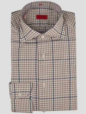 Isaia Multicolor Cotton Shirt IDCG94 Man