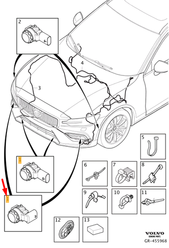Haut-parleur D'origine Pour Portière Arrière VOLVO V60 MK2 - Référence 31489120 - Neuf
