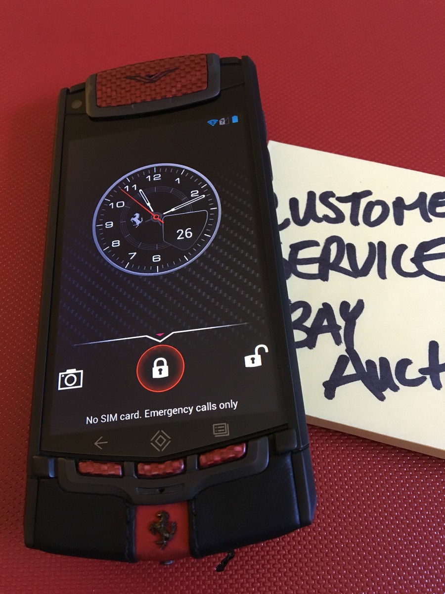 Genuine Vertu Android Ferrari Limited Edition Phone, Super RARE