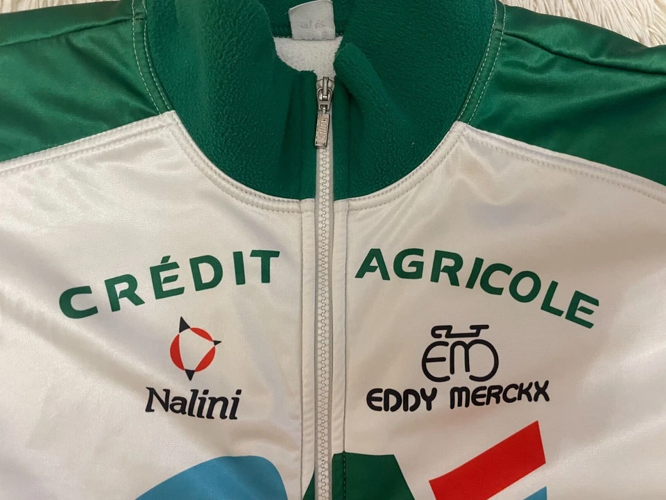 Chaqueta polar vintage de ciclismo Nalini Eddy Merckx Credit Agricole talla 6 Foto 2 de 4