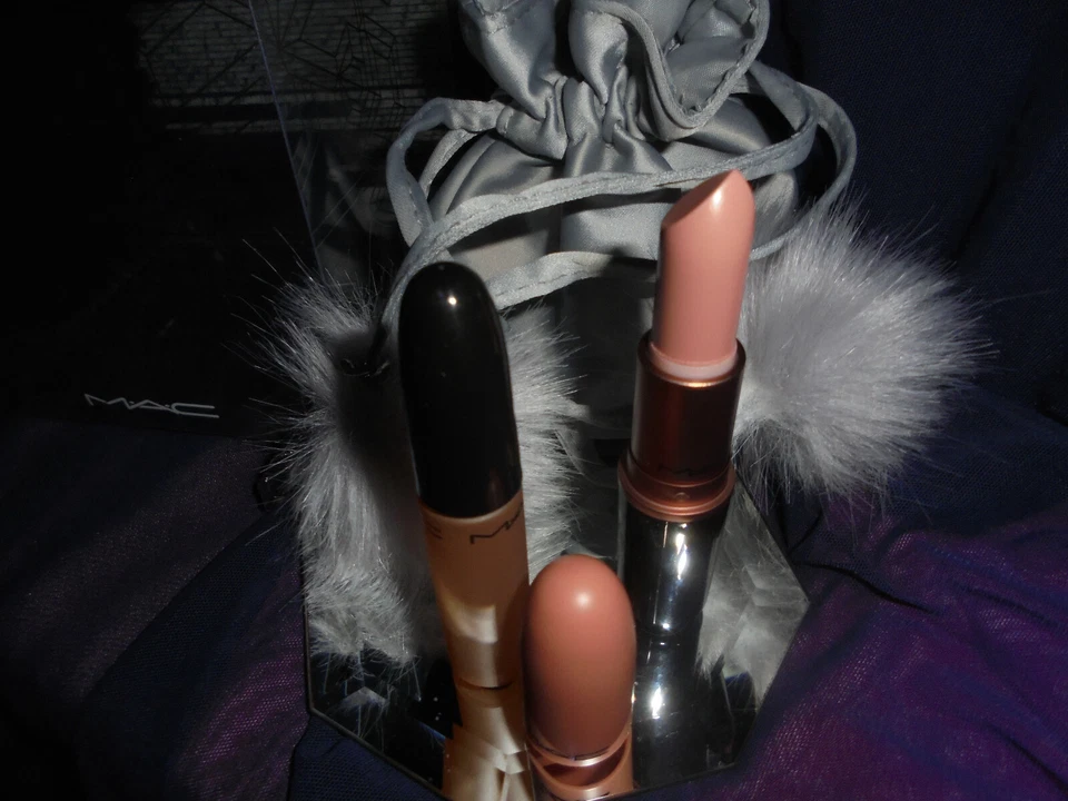 MAC Snow Ball Shadescents Lippenstift Nude + Rollerball Nude Parfume + Täschchen - Bild 4 von 4