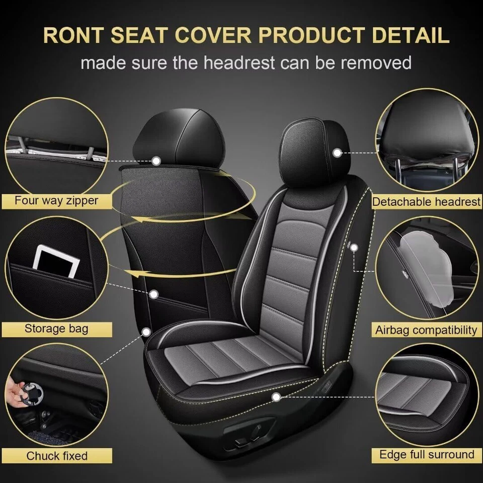 Car Full Set Front and Rear Cushion 5-Seat Covers For Chevrolet Sonic 2012-2020 Foto 3 de 4