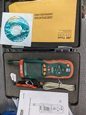 Extech HD500 Psychrometer - Style (Psychrometer): Hand Held,  IR thermometer