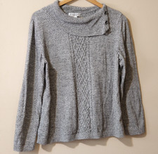 Christopher Banks Heathered Gray Longsleeve Sweater Pullover Size XL p40-23