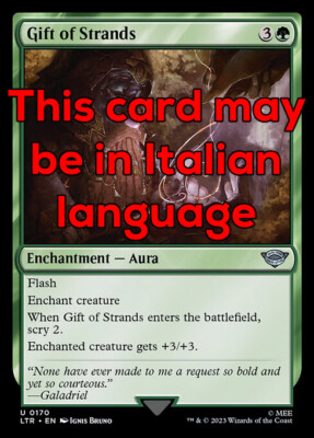 MTG GIFT OF STRANDS FOIL EXC - STRANGGESCHENK 170 - LTR - MAGIC