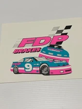 Vintage 1993 Mike Wallace Nascar Postcard/Handout