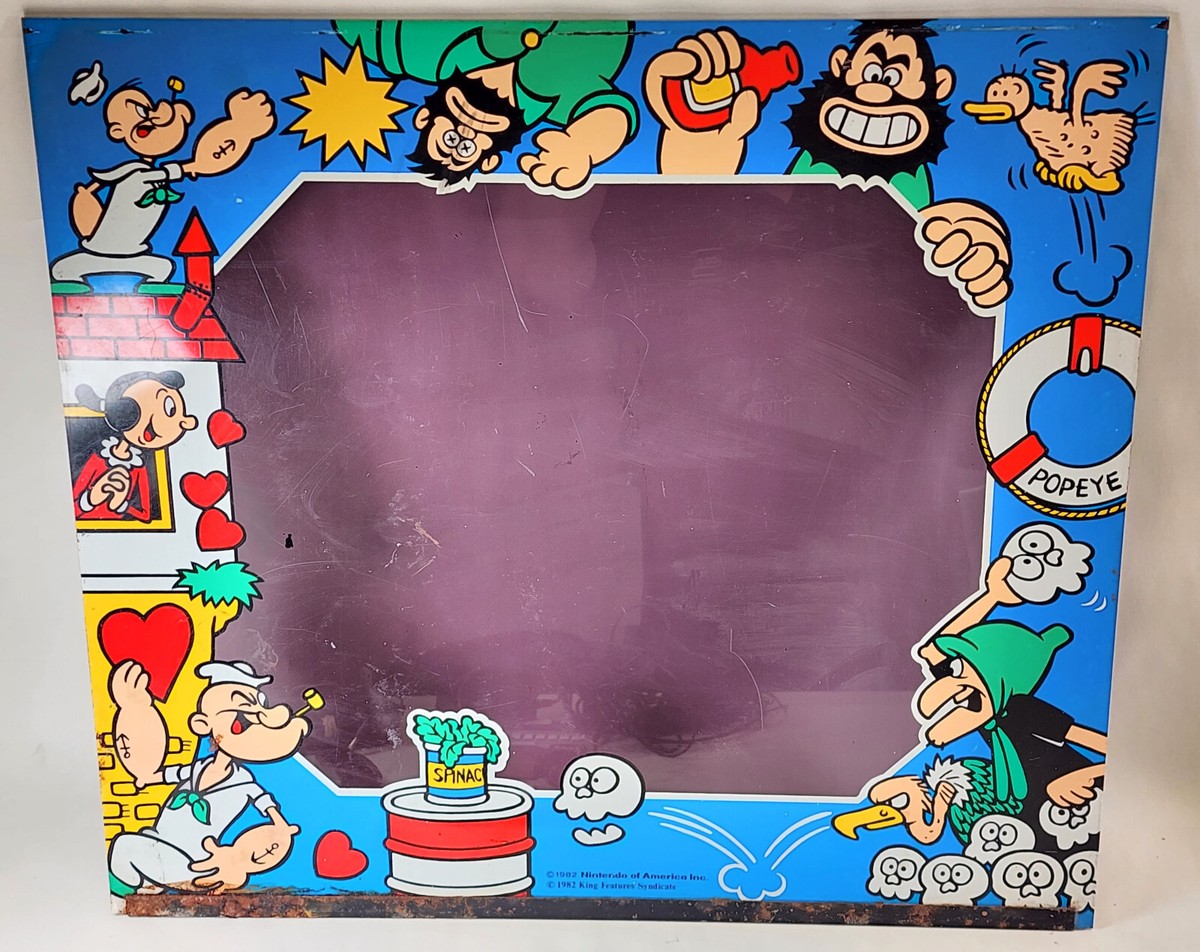 ポパイ パブミラー KING FEATURES SYNDICATE USA 1982 Nintendo King Features Syndicate Popeye Arcade Marquee