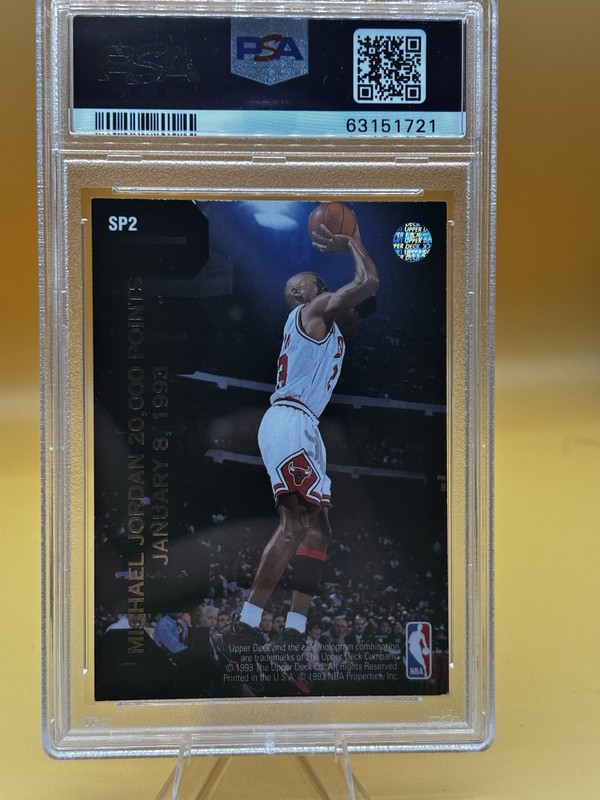 1992-93 Upper Deck 20,000 Points SP2 Michael Jordan Dominique Wilkins PSA 6 Card