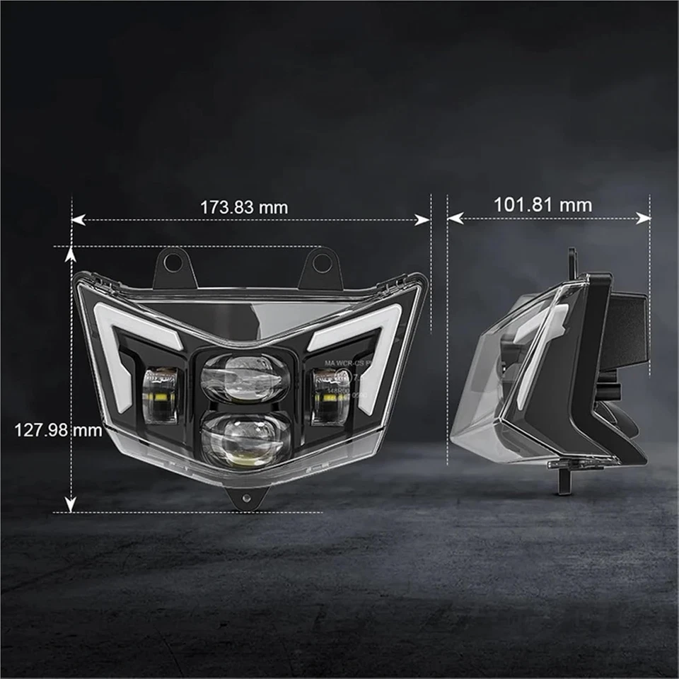 Faro LED con carenado para Kawasaki KLX250 KLX250S D-Tracker X250 2008-2019 Foto 4 de 4