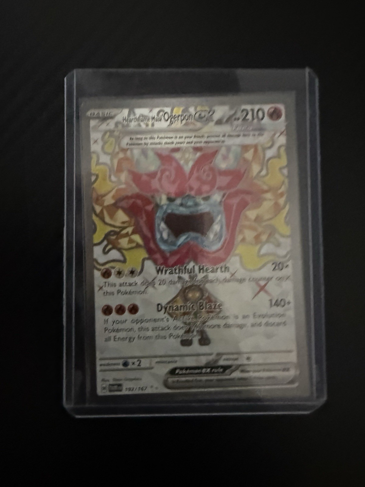 Pokémon Hearthflame Mask Ogerpon ex 192/167 SV06 Ultra Rare Full Art 210 HP