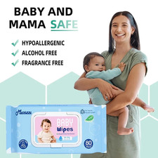Mioszzi Gentle Baby Cleansing Wipes Soft Skin-Friendly Wet Wipes for Newborns