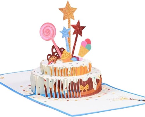 Funny Happy Birthday Pop Up Card, Sweet 3D Birthday Gift Box for Adults ...