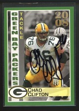 2008 Police Team Issue CHAD CLIFTON Signed Card autograph auto PACKERS VOLUNTEER