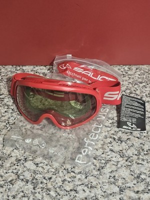 Salice MV 860 Skibrille Gold Grün Silber Gläser Made in Italy Neu