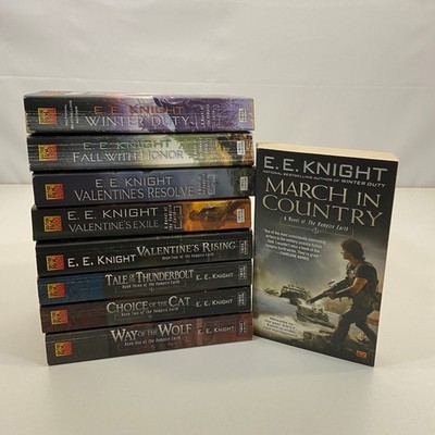 Vampire Earth Series Books 1-9 E.E. Knight MMPB Sci-Fi Fantasy Horror Novel Lot