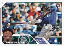 MARCUS WILSON TOPPS 582 MONTGOMERY CLUB ROOKIE CARD RC MARINERS #138 2023 23. rookie card picture
