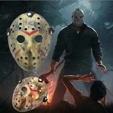 Jason Voorhees Mask Friday the 13th Horror Scary Hockey Mask for Adults Hallow
