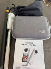 Insta360 X5 Satin White Limited Camera Essentials Kit 3m Stick Waterproof Case