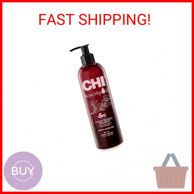 Шампунь для защиты масла шиповника CHI, мягко очищает окрашенные волосы и помогает R - Изображение 2 из 2