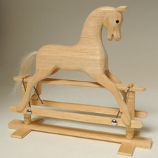 Rocking Horse Miniature Matchstick Model Craft Kit by Hobby's