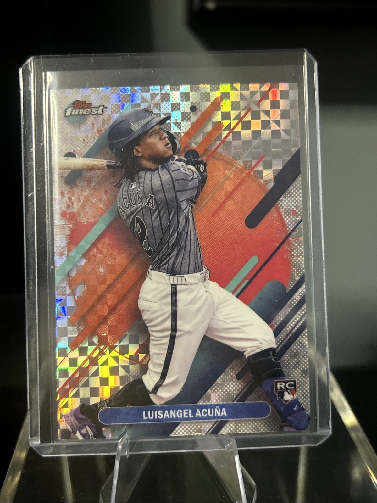 2025 Topps Finest - Rare Luisangel Acuna #211 Checkerboard Refractor (RC)