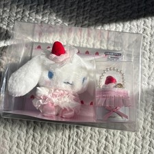 Sanrio Cinnamoroll Plush  Accessory Case Set Strawberry Whipped Cake 9.44" 24cm