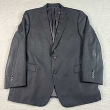 Brooks Brothers 1818 Blazer Jacket Mens 46R Gray VITALE BARBERIS CANONICO Wool