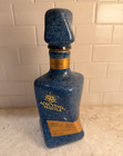 Adictivo Tequila Añejo Blue Ceramic Liquor Bottle w/ Stopper 750 ml - Empty — photo 1