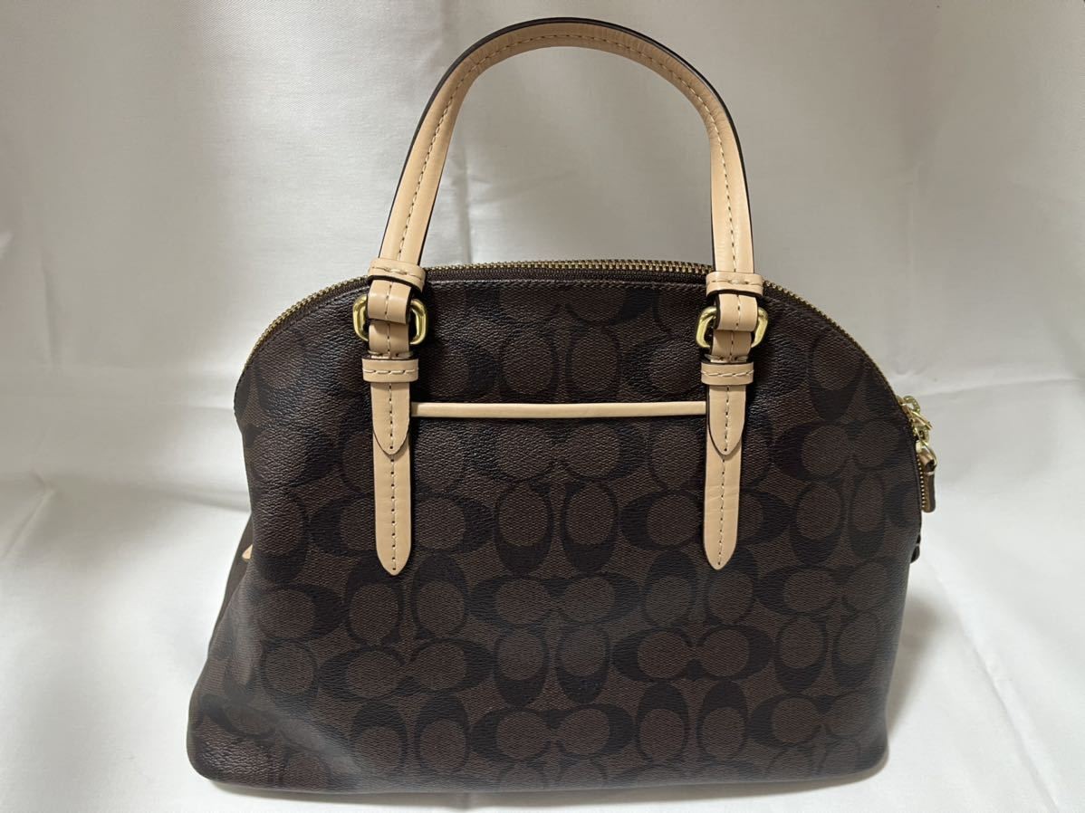 Coach Authentic 2Way Shoulder Bag Handbag 32x23x15cm Preowned