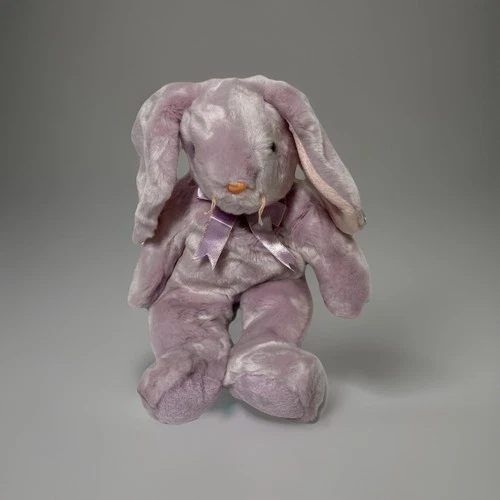 2000 TY Beanie Buddy Floppity  14” Plush Lavender Bunny Retired  Rabbit Vintage