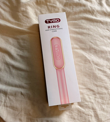 TYMO Ring Pink Hair Straightening Comb Hair Straightener Comb