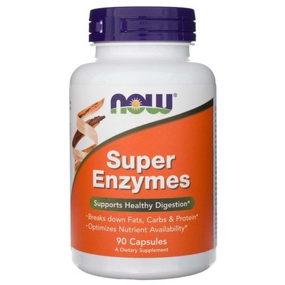 Now Foods Super Enzyme, 90 Kaps