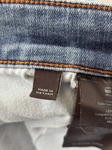 G-Star RAW Jeans Mens W34 L32 Light Blue Revend Skinny Denim Light Wash - Picture 7 of 20
